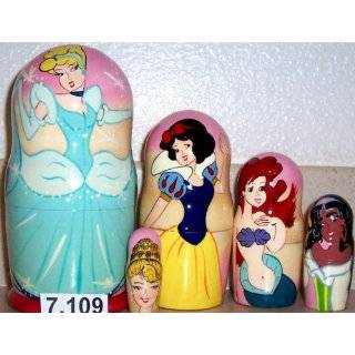 Russian Nesting Doll Five Princesses Cinderella Snow White Little 
