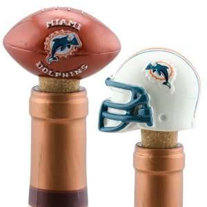  Miami Dolphins Two Pack Bottle Cork Set