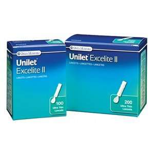  Special pack of 6 LANCETS UNILET EXCELITE II 28G 200 per 
