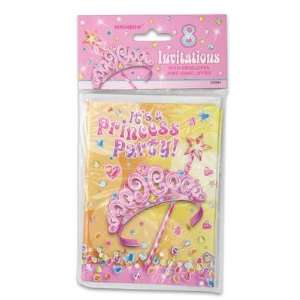  Pink Pretty Princess Invitation Cards 8ct Toys & Games
