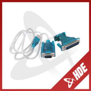 USB 2.0 TO 9/25 PIN SERIAL RS232 CABLE DB9/DB25 ADAPTER 797734240450 