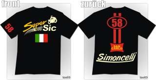 58 Marco Simoncelli shirt moto gp biker t shirt NEU   