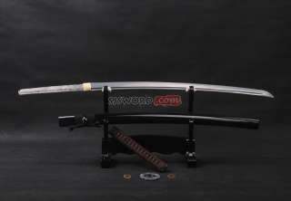 handforged JAPANESE KATANA sword BROWN ITO knives #9160  
