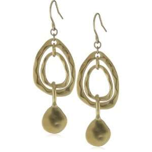    Kenneth Cole New York Goldtone Circle Drop Earrings Jewelry
