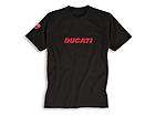 Ducati Ducatiana T Shirt Black with Red Lettering