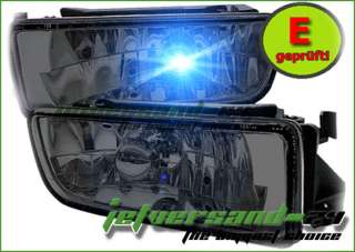 Nebelscheinwerfer (bl)BMW Coupe E36 Klarglas Schwarz#01  