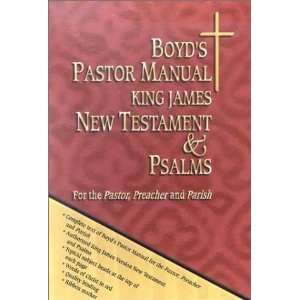  Boyds Pastor Manual KJV New Testament and Psalms [Leather 