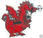 Pekin Dragon Pin. Pekin High School Mascot.