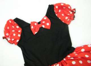  Disney Minnie Mouse Girl Pary Costume Ballet Tutu 
