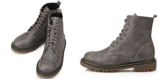   Military Combat Zipper Boots Shoes US 6~8 / Ladies Ankle Boots  