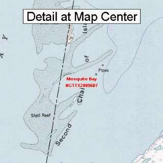 USGS Topographic Quadrangle Map   Mesquite Bay, Texas (Folded 