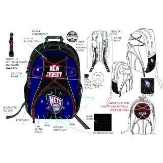 NBA Sports Large Backpack   New Jersey Nets