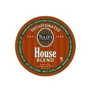 TULLYS COFFEE House Blend Decaf, 72 Count K Cups for Keurig Brewers 