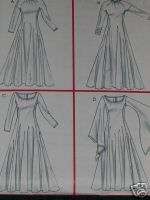 Womens Renaissance Dress Gown size 14 20 Sewing Pattern  