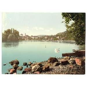   with view of Lake of Thun,Bern,Switzerland 