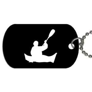 Kayak kayaking kayaker Dog Tag with 30 chain necklace Great Gift Idea