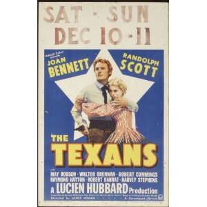 The Texans Movie Poster (11 x 17 Inches   28cm x 44cm) (1938) Style E 