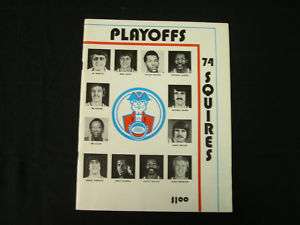 1974 ABA Playoff Program Virginia Squires New York Nets  