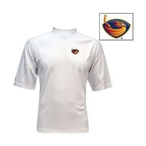  Antigua Atlanta Thrashers Technical Mock Neck T shirt 