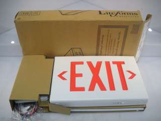 Dual Lite Lifeforms LXURWE Thermoplastic LED Exit Sign  