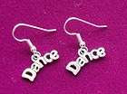 DANCE Silver Ballet Earrings, USA, free & fast ship, Surgical Steel 