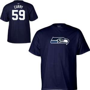 Reebok Seattle Seahawks Aaron Curry Name & Number T Shirt  