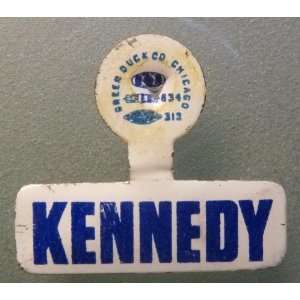 John F. Kennedy   Vintage   Authentic   1960 Presidential Campaign Tab 
