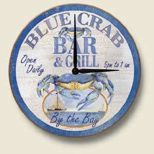  Blue Crab Bar and Grill Wall Clock