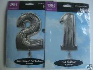 34 foil balloons 21 silver £ 11 99