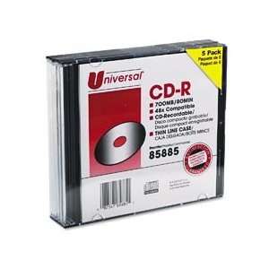  UNV85885   Universal CD R Discs, 52x, 700MB/80Min, Blank 