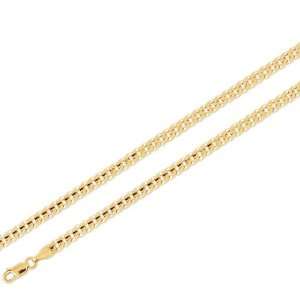  14k Solid Yellow Gold Chain Cuban Necklace 4.6mm 20 Inch 