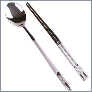 Korean Heart Stainless Steel Chopsticks & Spoon Set Multi Adorable 