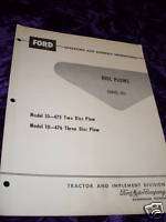 Ford 103 Disc Plow Operators Manual  