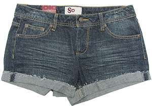 SO Juniors Dark Blue Jean Shorts NWT $28  