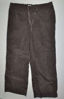 Jill Womens Brown Pattern Corduroy Pants Size 18  