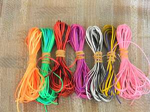 70 yards Duo Double colors rexlace plastic lace  