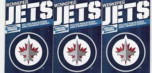   12 Winnipeg Jets Inaugural Season Pocket Schedule Lot of Five 5  