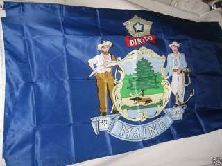 MAINE STATE FLAG 3 X 5 3X5 NEW  