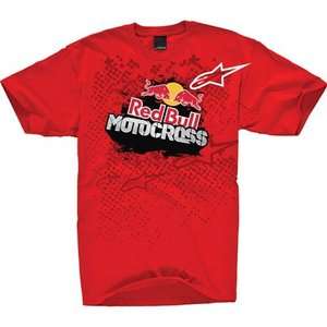 Alpinestars Red Bull Moto Collection Grit Tee T Shirts Red Medium Md 