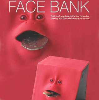 Unique Happy Face Piggy Bank Eat Coins  Face Money Bank Greek Gadgets 