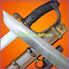 Russian Shashka Sabre Sword with attached bayonet Wood Sheath Steel 