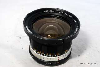 Konica AR Hexanon 21mm f4 prime wide angle lens mint  