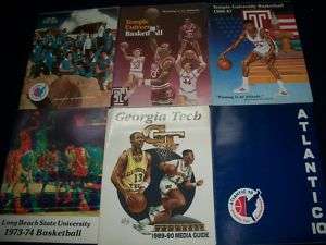 1960S 80S NCAA COLLEGE BASKETBALL MEDIA GUIDES   O 1627  