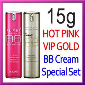 SKIN79 Hot Pink + VIP Gold BB Cream [ 15g Special Set ] BELLOGIRL 