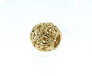 Authentic Pandora Solid 14K Gold Gilded Cage Charm #750458 ALE 585 