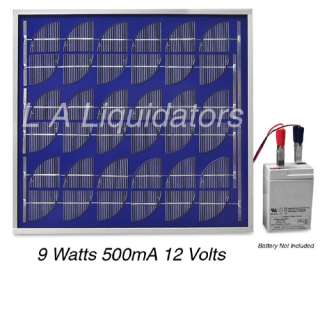 Solar Power Panel 9 Watt 12 Volt RV Battery Charger  