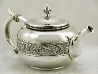 Gorham Sterling Silver Bothin Family Tea Set 1886 95 oz Honey Bee 