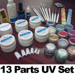 UV Gel Nail Art Builder Professional Full Kit Set  