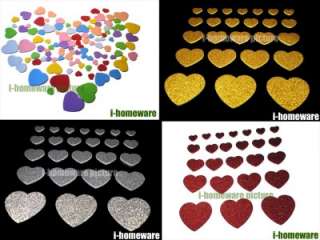 25   100 Pcs x Party Heart Craft Foam 3D Self Adhesive Crafts Hearts 