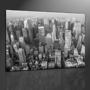 Keilrahmenbild New York ( schwarz weiß   USA )   fertig gerahmt auf 
